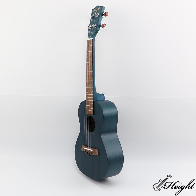 mahogany concert ukelele with blue color 1
