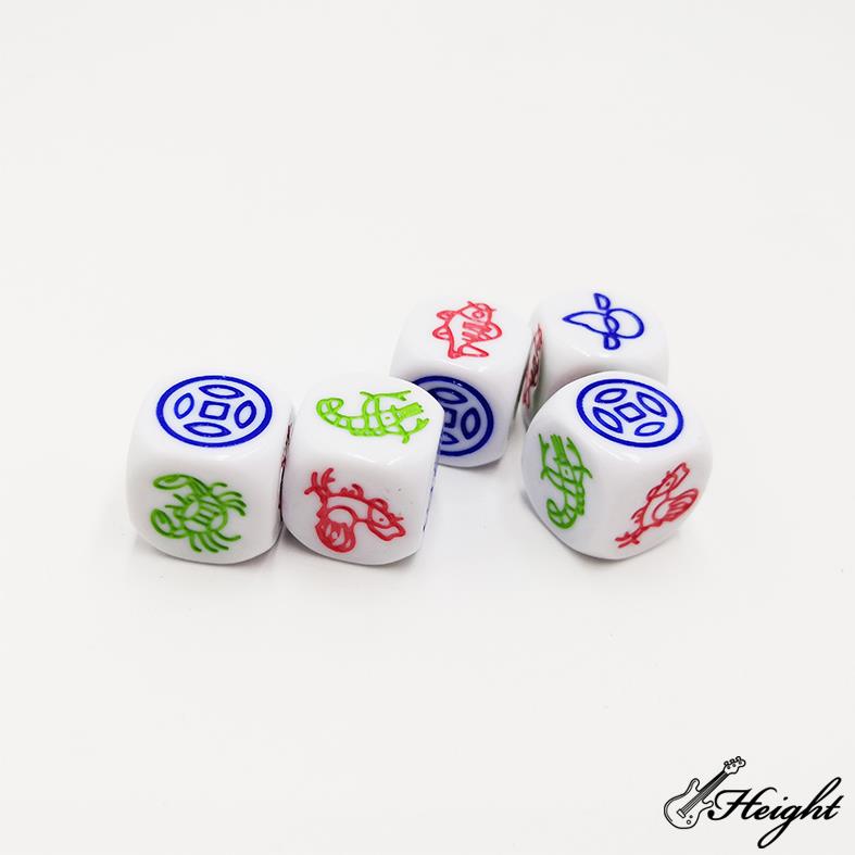 HTDC06 dice with printing for customized