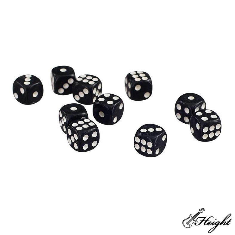 HTDC04 tabletop board gaming black dice 1