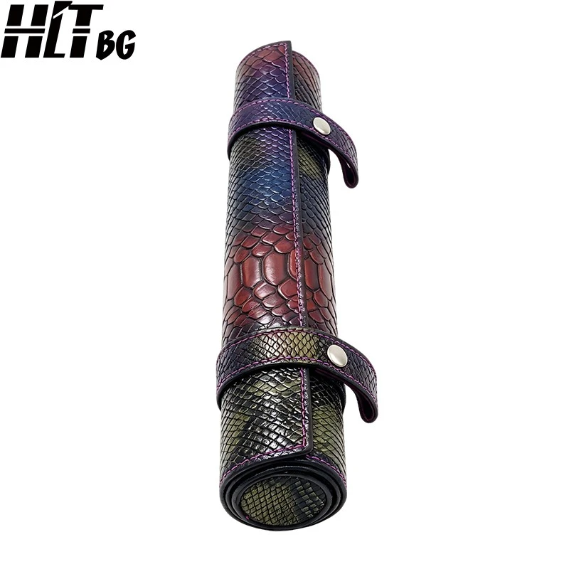 Leather Dice Scroll With Zipper Pocket For DND & RPG Games factory