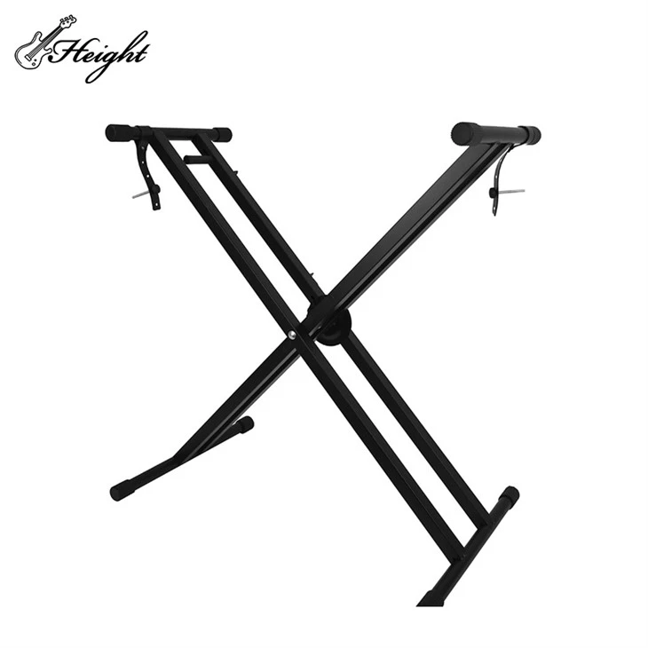 Pull Handle Type Complete Double Pipe Electronic Piano Stand